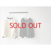 *sale* NARU 綿麻キャンブリックワッシャー クレリックブラウス