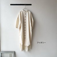 NARU 20sシーチングハンドワッシャーパフスリーブロングシャツ