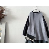 NATURAL LAUNDRY クォーターニット モックネックベスト