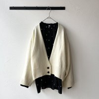 【再入荷】Cion ウールカシュクールカーディガン