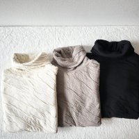 【12月末頃再入荷予定】harmonie もこもこ接結タートルネック