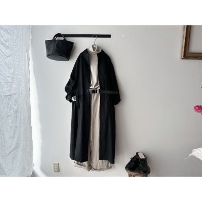 画像1: 【n.VB】KL High Count STAND COLLAR DRESS