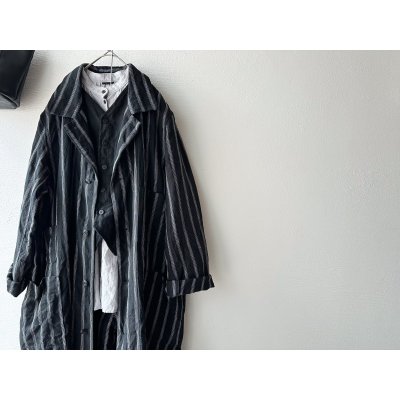 画像1: Vlas Blomme Vintage Multi Stripe アトリエコート (unisex)