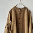 画像9: NARU 20sシーチングハンドワッシャーパフスリーブロングシャツ (9)