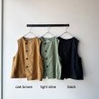 画像8: NATURAL LAUNDRY CWツイル スラントベスト (8)