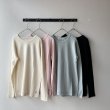 画像13: NATURAL LAUNDRY フェザーニットWガーゼ クルーPO (13)